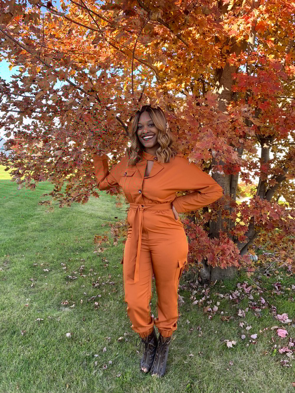 Image of PUMPKIN SPICE | JUMPSUIT