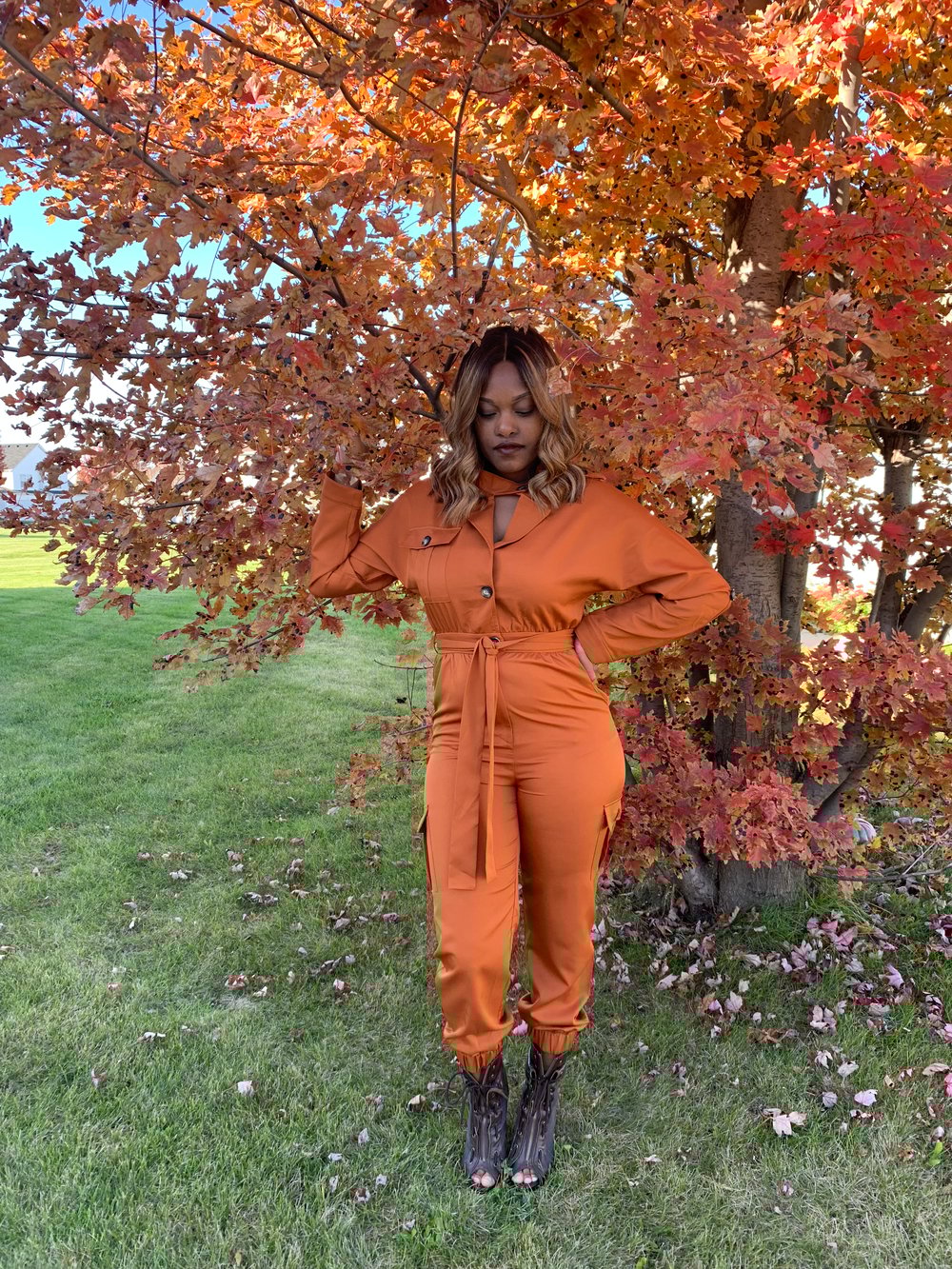 Image of PUMPKIN SPICE | JUMPSUIT
