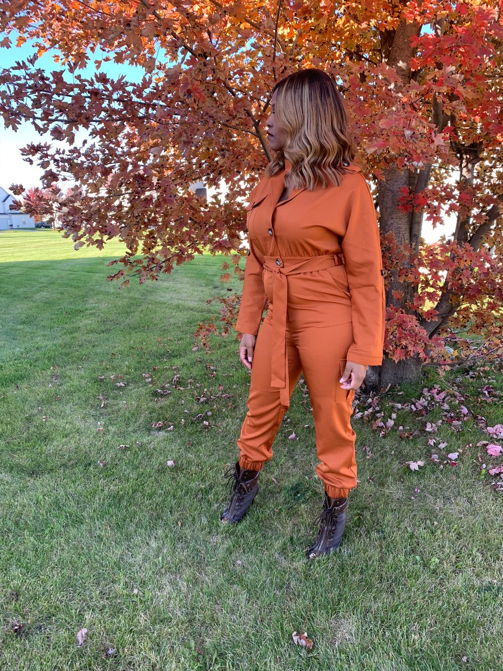 Image of PUMPKIN SPICE | JUMPSUIT
