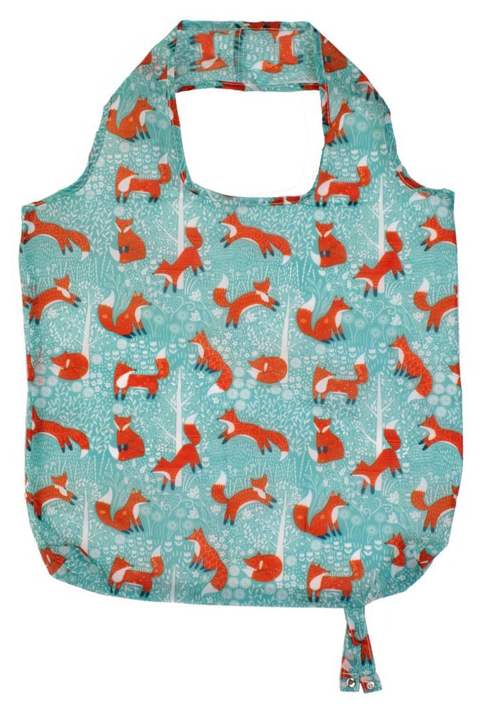 Image of Woodland Foxes Foldaway Bag