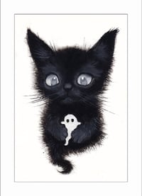 “Two Ghosts” archival ACEO print
