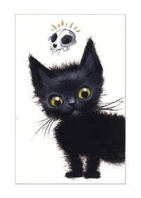 “Black Cat II” archival ACEO print