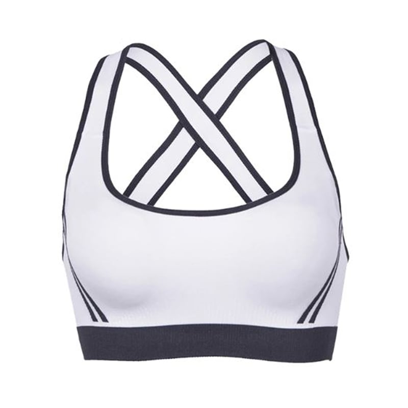 Image of Female Fitness Yoga Sports Bra for Running Gym Straps Padded Top