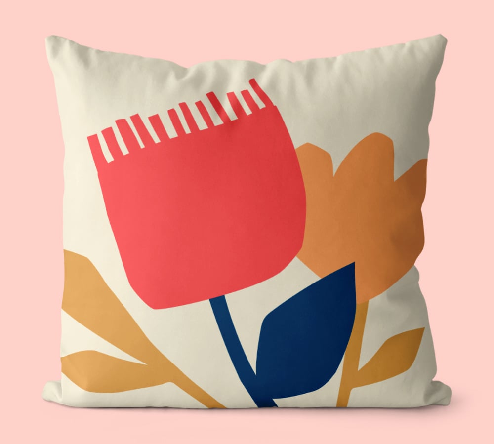 Image of Summer Flowers Cushion