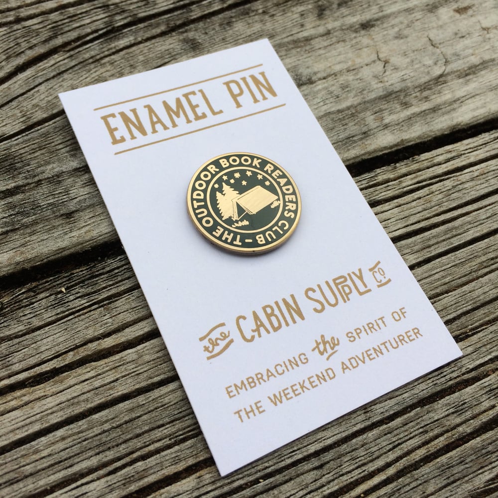 Image of The Outdoor Book Readers Club - Enamel pin