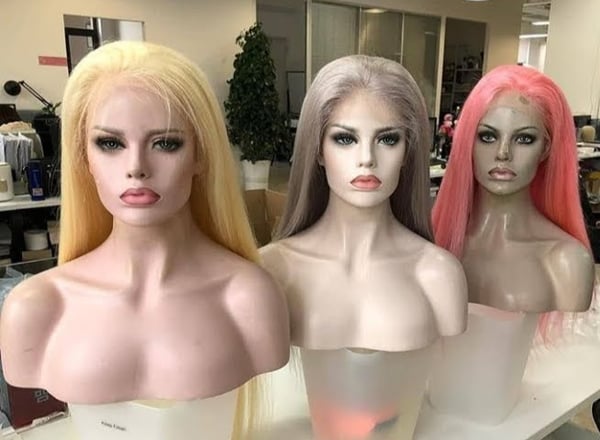 Image of Natural brown & Color hair lace units 100% Virgin Brazillian Hair