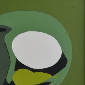 Image of Late 20thC Abstract Painting 'Green Jug' Marc Taylor