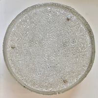 Image 2 of Large Mid-Century Flush Mount in Textured Glass by Kaiser Leuchten