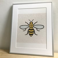 Image 2 of MANCHESTER BEE ART PRINT - RECTANGULAR PRINT (UNFRAMED)