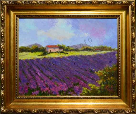 Image of Provence Lavender Field by Mary Rose Holmes