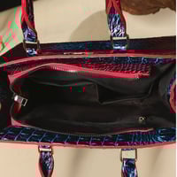 Image 6 of 3pcs Set Crocodile Print Tote Bag - Large Capacity, Women'S Fashion Handbag, Shoulder Bag And Purse