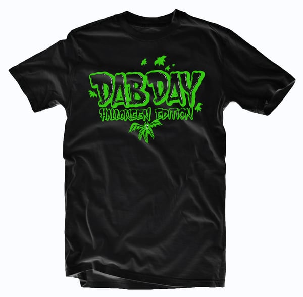 Image of Halloween Edition of Dab Day Limited Tee-GREEN PRINT