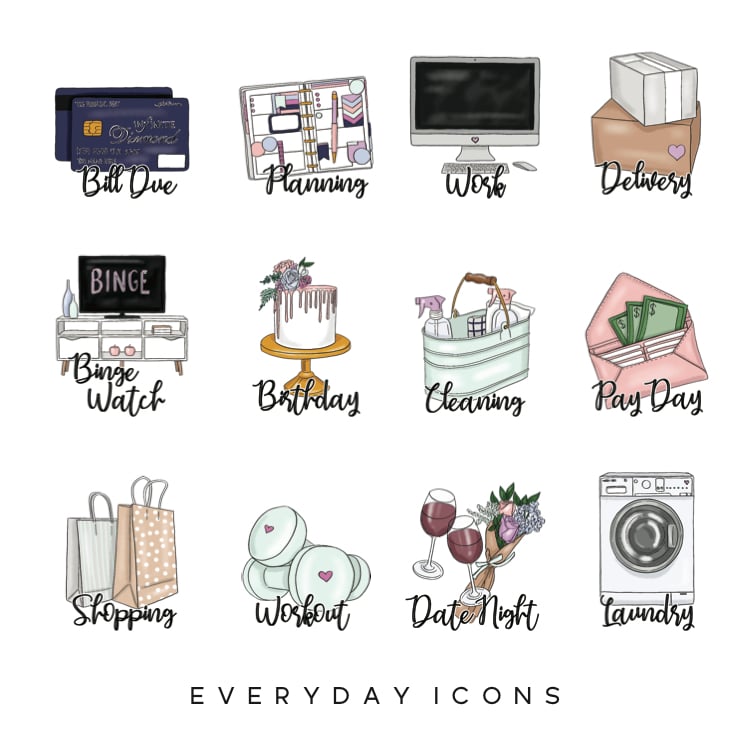 Image of Everyday Planner Icons 
