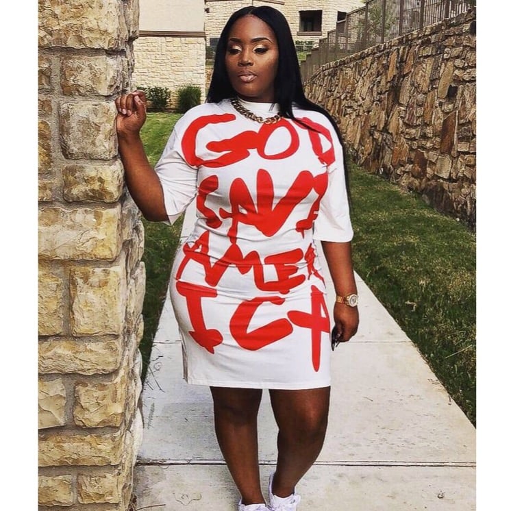 America T-Shirt Dress TREND