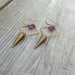 Image of Amethyst Color Hydro Quartz Earrings