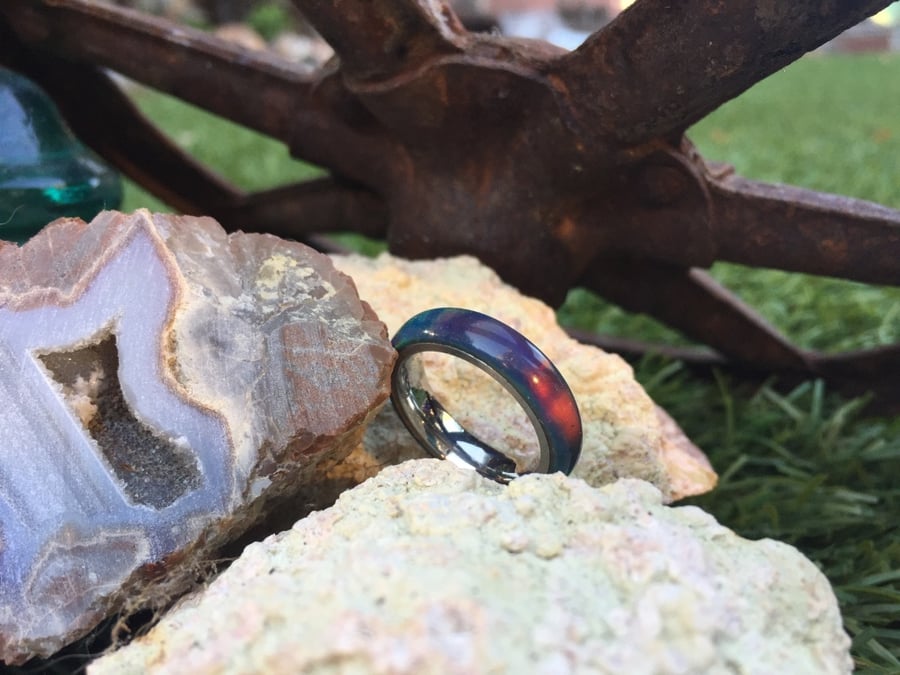 Image of Synthetic opal ring