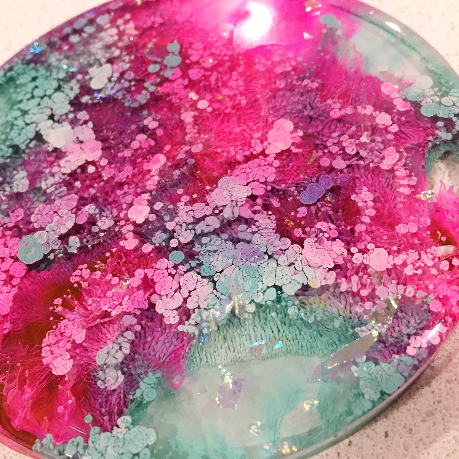 Image of Pre-order - "Unicorn Kisses" Coasters - set of 4 or 6