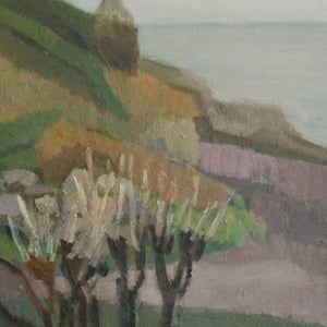 Image of Mid-century landscape 'early spring' Gertrud de val Liner (1899 - 1993)