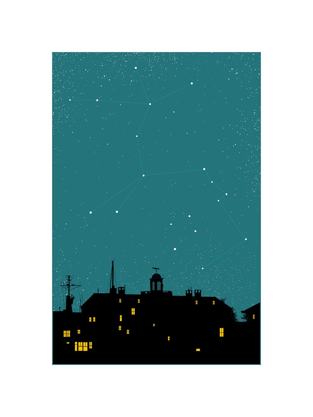 "Night on Earth" - 3 & 4 - Centaurus & Leo - 2 print set