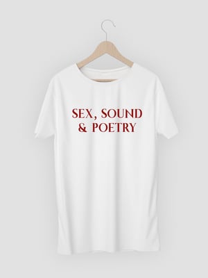 Image of MEN'S T-shirt "Sex, Sound & Poetry"