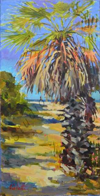 Image of Palm Swaying by Violetta Chandler