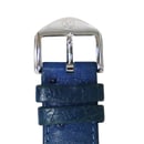 Image of New Vintage Men's Movado Kurba Mechanical Watch, 17 Jewel with Blue Ostrich Band