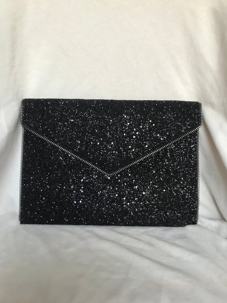 Image of Rebecca minkoff glitter envelope clutch 