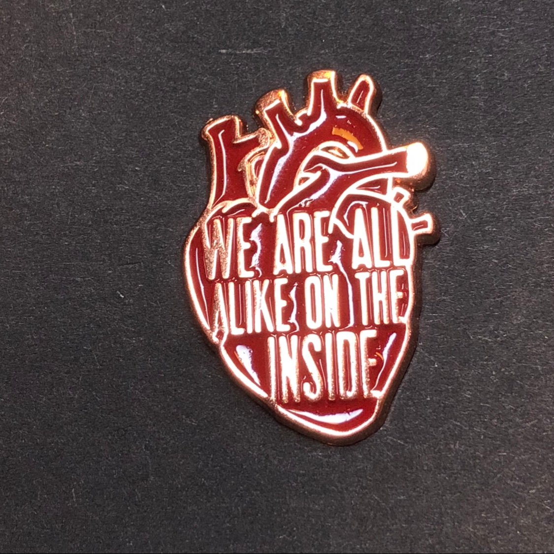 Image of We are all alike on the inside pin