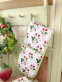 Image 1 of The Strawberry Garden Oven Glove