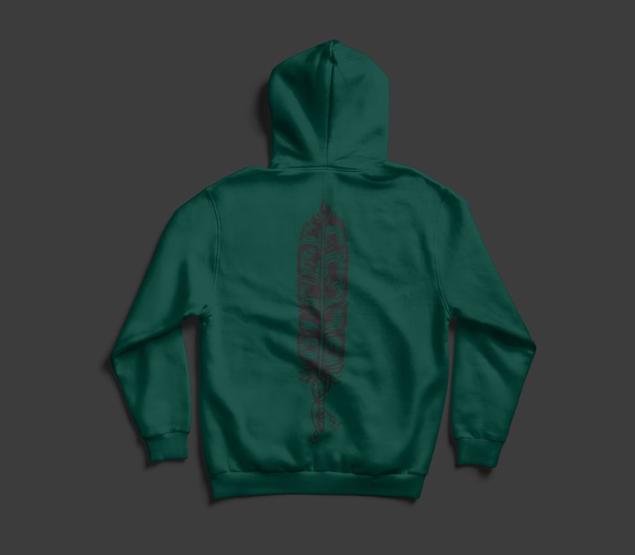 Image of BLESS CROWFEATHER Hoodie GREEN
