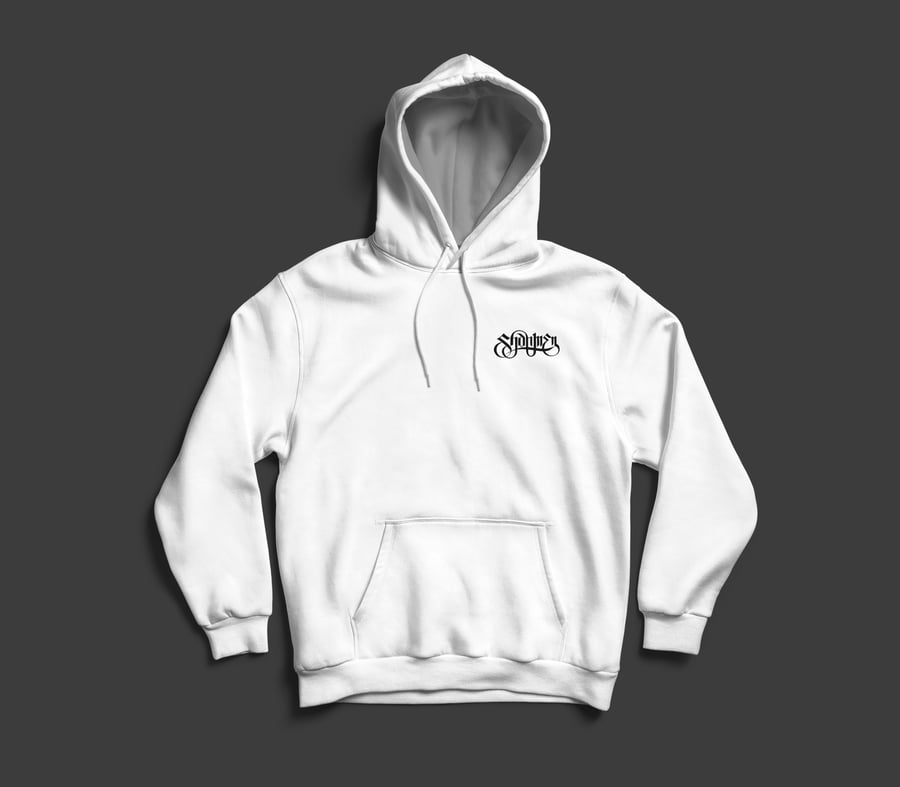 Image of BLESS CROWFEATHER Hoodie WHITE