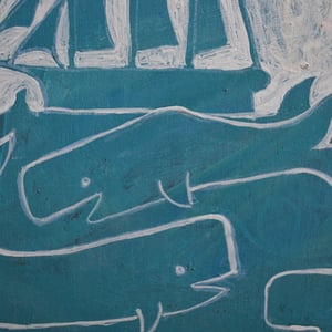 Image of Contemporary Painting, 'Sail Forbidden Seas,' Poppy Ellis