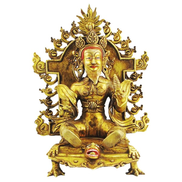 Image of VINTAGE BRONZE TIBETAN BUDDHA