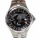Image of NEW VINTAGE MEN'S EBEL SPORT WAVE GMT AUTOMATIC WATCH, DUAL TIME ZONES, WATER RESISTANT 100M