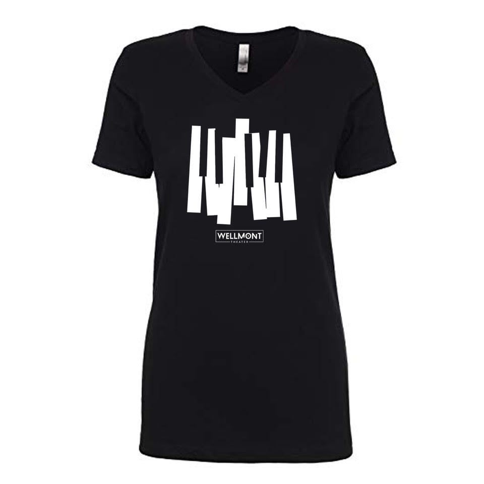 Image of WOMEN'S V-NECK PIANO KEY TEE