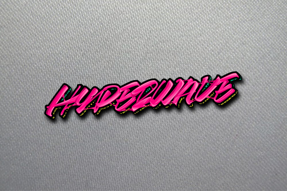 Image of HYPERWAVE Bubblegum Script Digi-Cut