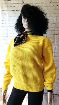 Bright Yellow Vintage Sweater