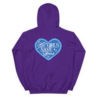 Image 12 of HOT GIRLS HAVE HEART HOODIE - BLUE