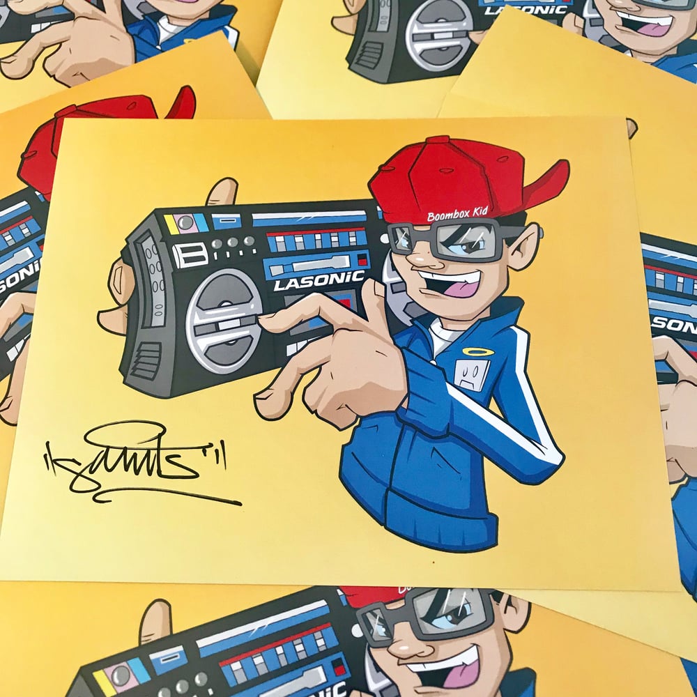 Image of Lasonic Boombox Kid Print