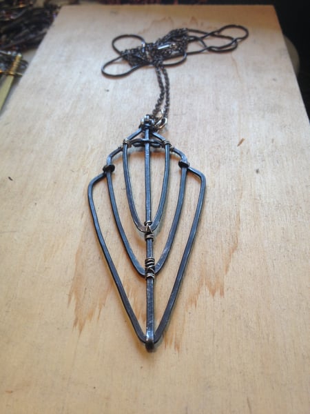 Image of iron vvv necklace