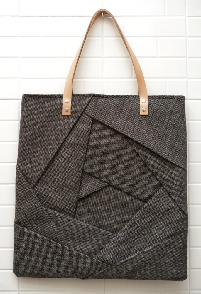 Image of Origami totebag variante gessato rame