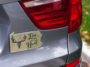 Image of Live for the Hunt Deer Skull PA Magnet