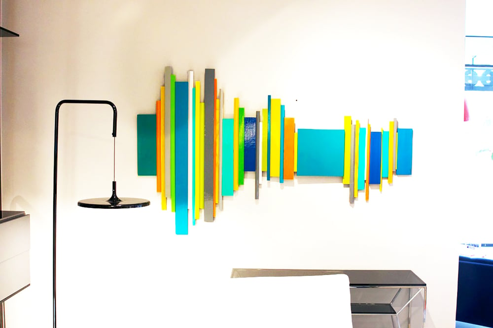 Image of 'SOUNDWAVE NO 16.3' | 3D Wall Sculpture | Modern Abstract Painted Wood Art | Modern Art