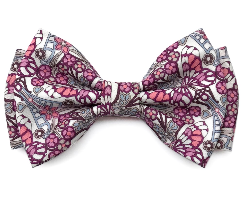 Image of Butterflies Liberty London pre-tied bow tie