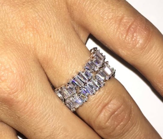 Image of “ELSA”Platinum Baguette Ring
