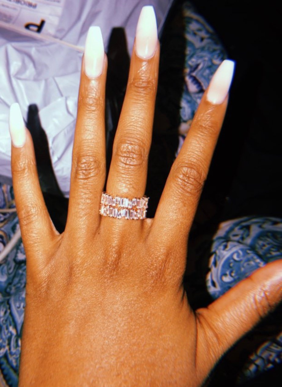 Image of “ELSA”Platinum Baguette Ring