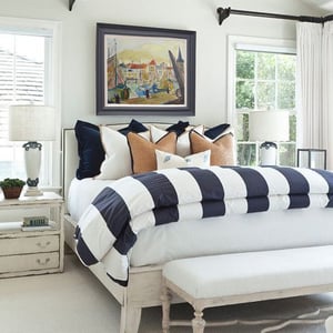 Image of Mid-century French Harbour scene.