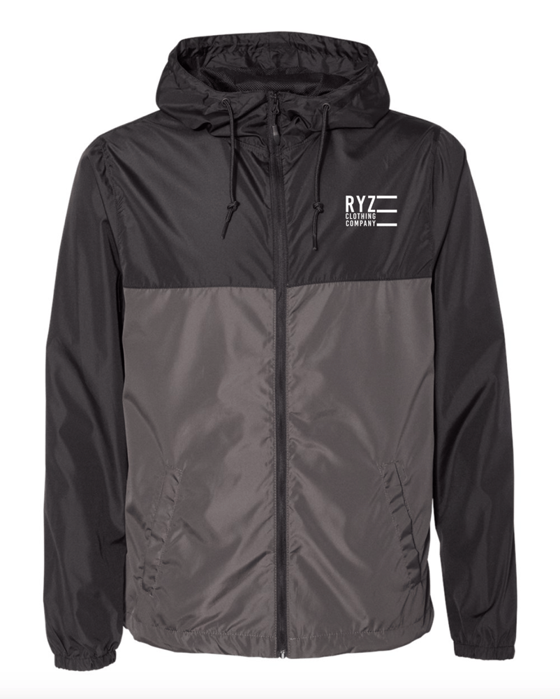 Image of Lightweight Windbreaker (Black/Gray)