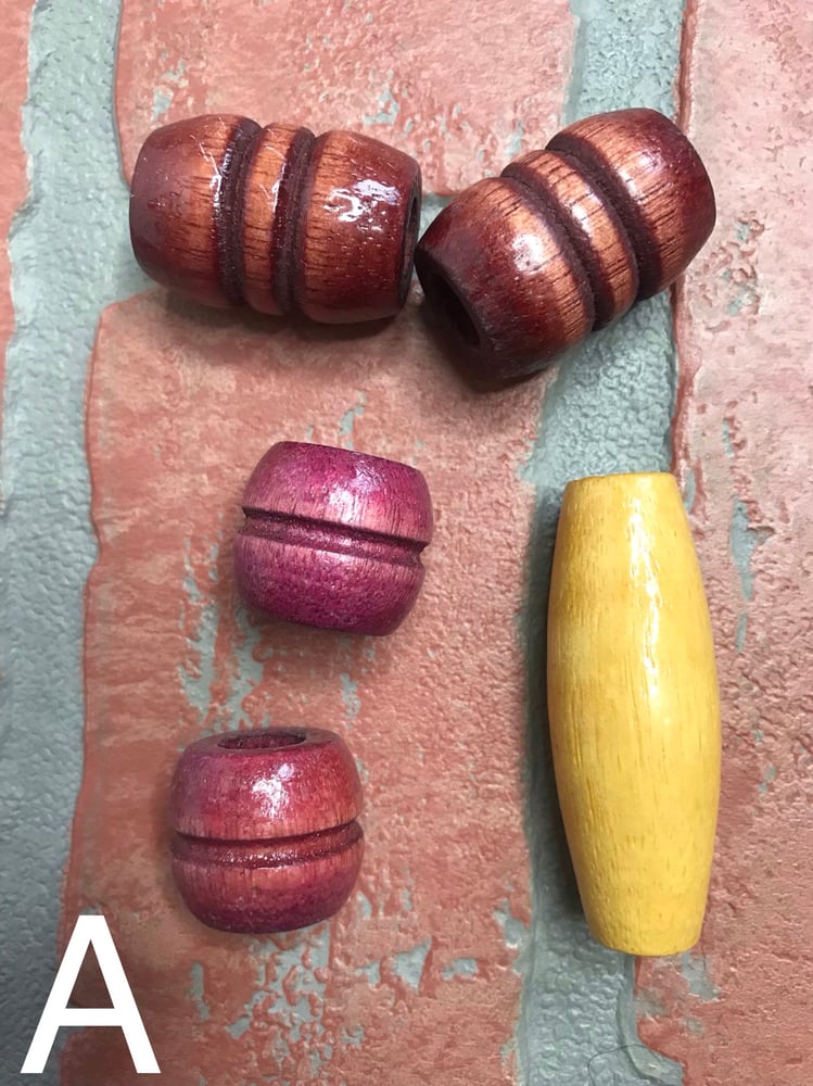 Image of Wooden Dread beads 