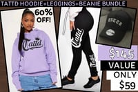 Image 1 of 60% off!!! LAVENDER HOODIE + LEGGINGS + CAP BUNDLE!!! $145 value!!!💜